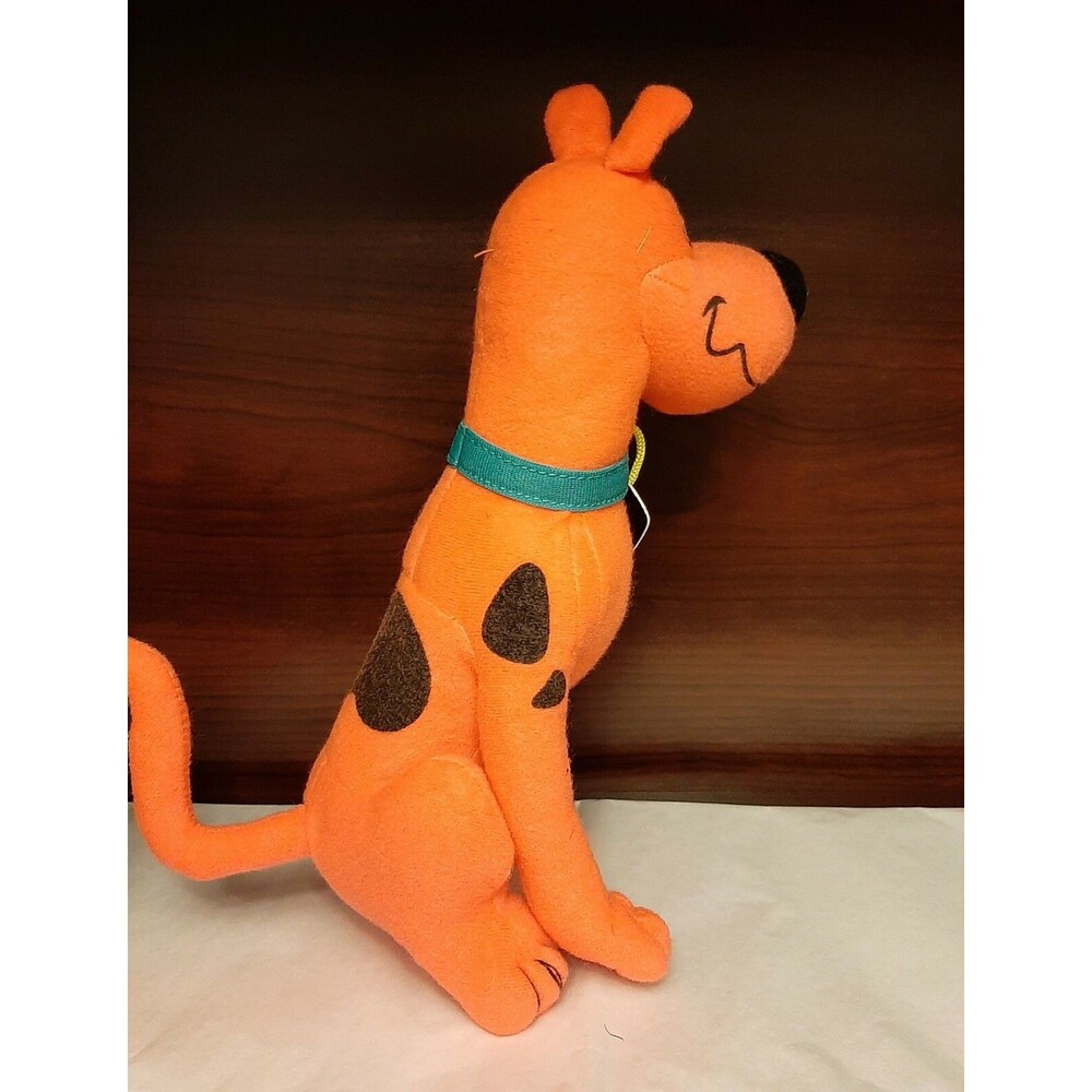 Toy Factory Scooby Doo Plush Neon Pink/Orange Stuffed Plush Toy 9" - Picture 7 of 7